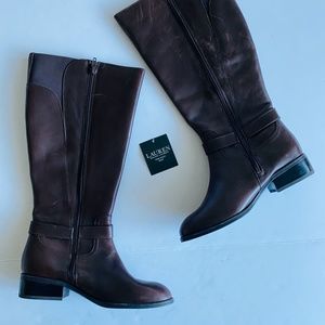 lauren ralph lauren makenzie wide calf riding boot